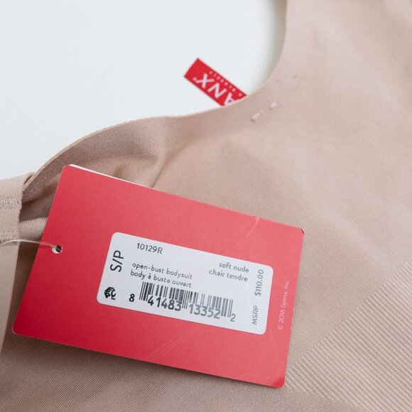 Spanx Open-Bust Brief Bodysuit Soft Nude Small - Picture 11 of 16